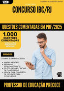 1000 Questões Comentadas para Concurso Professor De Educacao Precoce Ibc Rj 2025 - 1000 Questões