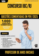 1000 Questões Comentadas para Concurso Professor De Anos Iniciais Ibc Rj 2025 - 1000 Questões