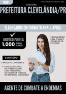 Flashcards para Concurso Agente De Combate A Endemias da Prefeitura Clevelandia Pr 2025 - 1000 Flashcards de Acordo com Edital