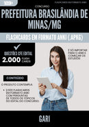Flashcards para Concurso Gari da Prefeitura Brasilandia De Minas Mg 2025 - 2000 Flashcards de Acordo com Edital