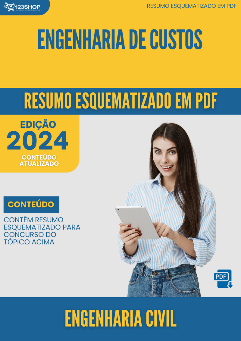 Resumo Esquematizado de Engenharia Civil Sobre Engenharia De Custos para Concursos