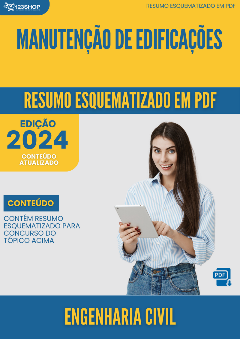 Resumo Esquematizado de Engenharia Civil Sobre Manutenção De Edificações para Concursos