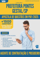 Apostila de Questões para Concurso Agente De Contratacao E Pregoeiro da Prefeitura Pontes Gestal Sp 2025 - Mais de 1.500 Questões