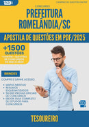 Apostila de Questões para Concurso Tesoureiro da Prefeitura Romelandia Sc 2025 - Mais de 1.500 Questões