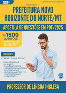 Apostila de Questões para Concurso Professor De Lingua Inglesa Novo da Prefeitura Horizonte Do Norte Mt 2025 - Mais de 1.500 Questões
