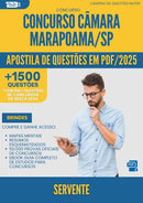 Apostila de Questões para Concurso Servente Camara da Prefeitura Marapoama Sp 2025 - Mais de 1.500 Questões