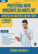 Apostila de Questões para Concurso Tecnico Em Raio X Novo da Prefeitura Horizonte Do Norte Mt 2025 - Mais de 1.500 Questões