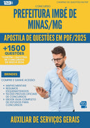 Apostila de Questões para Concurso Auxiliar De Servicos Gerais da Prefeitura Imbe De Minas Mg 2025 - Mais de 1.500 Questões