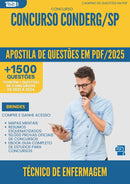 Apostila de Questões para Concurso Conderg Sp 2025 Tecnico De Enfermagem - Mais de 1.500 Questões