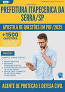 Apostila de Questões para Concurso Agente Protecao Defesa Civil da Prefeitura Itapecerica Da Serra Sp 2025 - Mais de 1.500 Questões