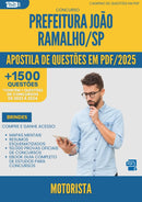 Apostila de Questões para Concurso Motorista da Prefeitura Joao Ramalho Sp 2025 - Mais de 1.500 Questões