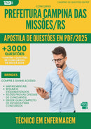 Apostila de Questões para Concurso Tecnico Em Enfermagem da Prefeitura Campina Das Missoes Rs 2025 - Mais de 3.000 Questões
