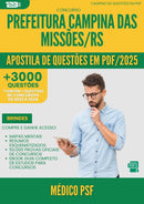 Apostila de Questões para Concurso Medico Psf da Prefeitura Campina Das Missoes Rs 2025 - Mais de 3.000 Questões