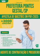 Apostila de Questões para Concurso Agente De Contratacao E Pregoeiro da Prefeitura Pontes Gestal Sp 2025 - Mais de 3.000 Questões