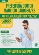 Apostila de Questões para Concurso Professor De Geografia Doutor Mauricio da Prefeitura Cardoso Rs 2025 - Mais de 3.000 Questões