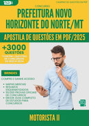 Apostila de Questões para Concurso Motorista Ii Novo da Prefeitura Horizonte Do Norte Mt 2025 - Mais de 3.000 Questões