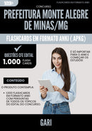 Flashcards para Concurso Gari Monte da Prefeitura Alegre De Minas Mg 2025 - 1000 Flashcards de Acordo com Edital