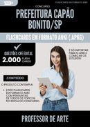 Flashcards para Concurso Professor De Arte Capao da Prefeitura Bonito Sp 2025 - 2000 Flashcards de Acordo com Edital