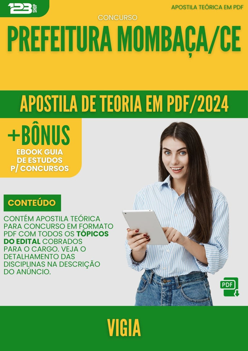 Apostila Teórica para Concurso Prefeitura Mombaça CE 2024 Vigia