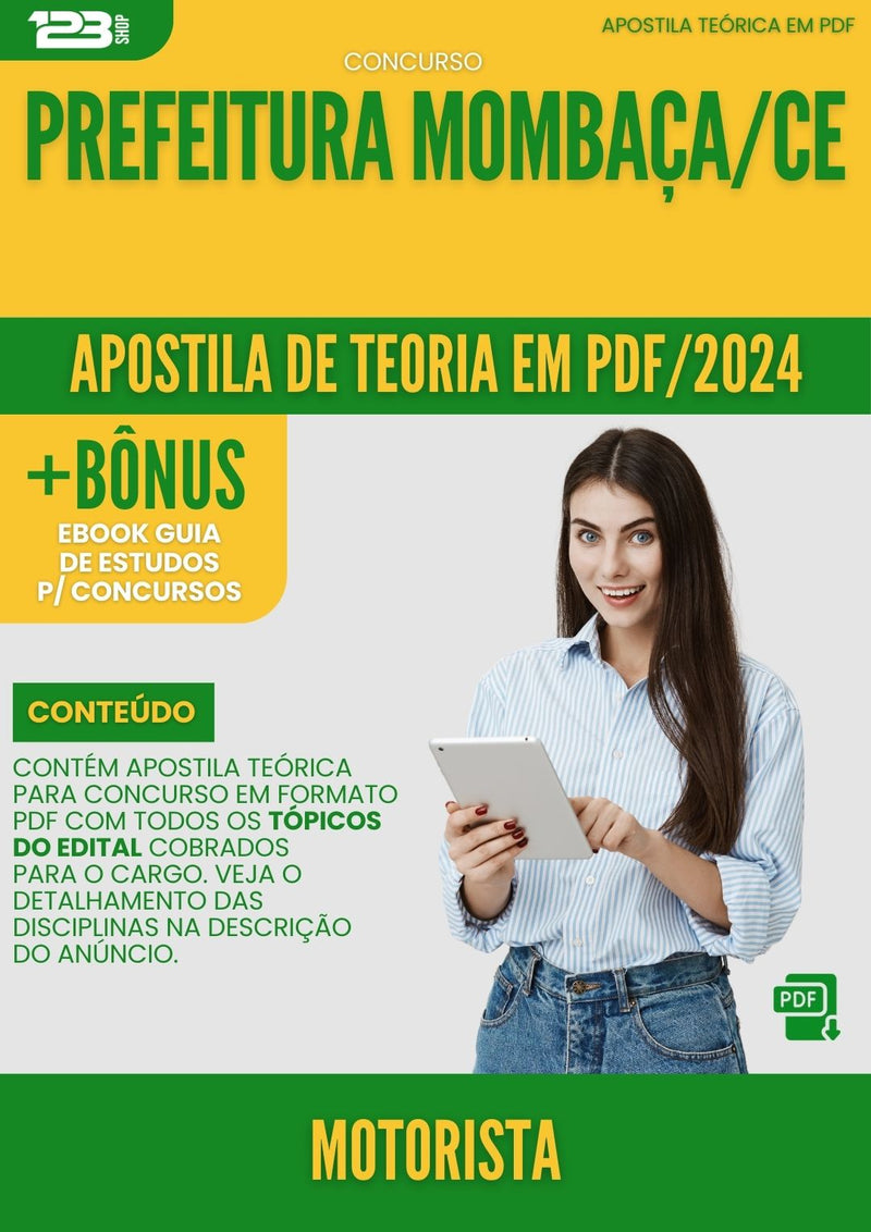 Apostila Teórica para Concurso Prefeitura Mombaça CE 2024 Motorista