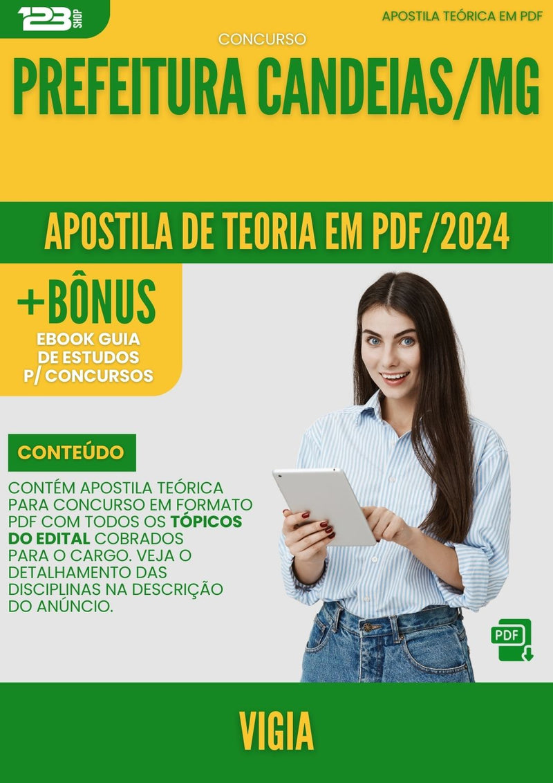 Apostila Teórica para Concurso Vigia Prefeitura Candeias MG 2024