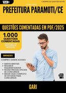 1000 Questões Comentadas para Concurso Gari da Prefeitura Paramoti Ce 2025 - 1000 Questões
