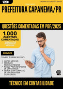 1000 Questões Comentadas para Concurso Tecnico Em Contabilidade da Prefeitura Capanema Pr 2025 - 1000 Questões