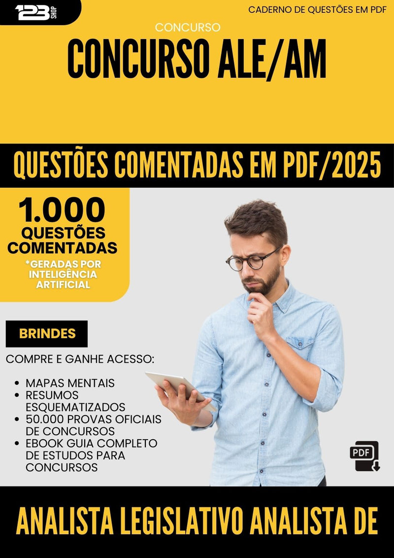 1000 Questões Comentadas para Concurso Analista Legislativo Analista De Redes Ale Am 2025 - 1000 Questões