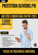 1000 Questões Comentadas para Concurso Fiscal De Vigilancia Sanitaria da Prefeitura Olivedos Pb 2025 - 1000 Questões
