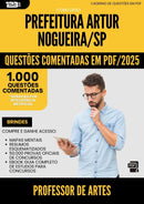 1000 Questões Comentadas para Concurso Professor De Artes da Prefeitura Artur Nogueira Sp 2025 - 1000 Questões