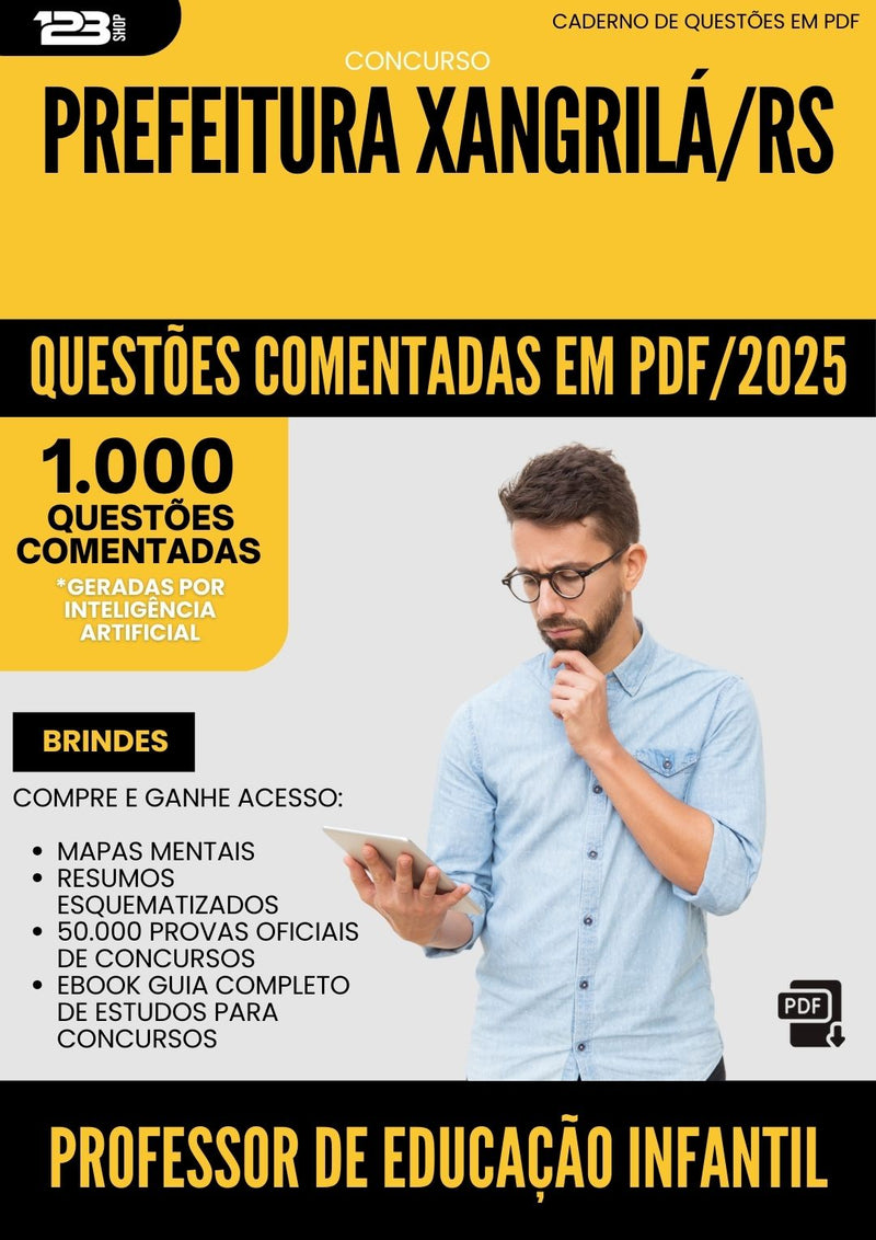 1000 Questões Comentadas para Concurso Professor De Artes da Prefeitura Sao Lourenco Do Oeste Sc 2025 - 1000 Questões