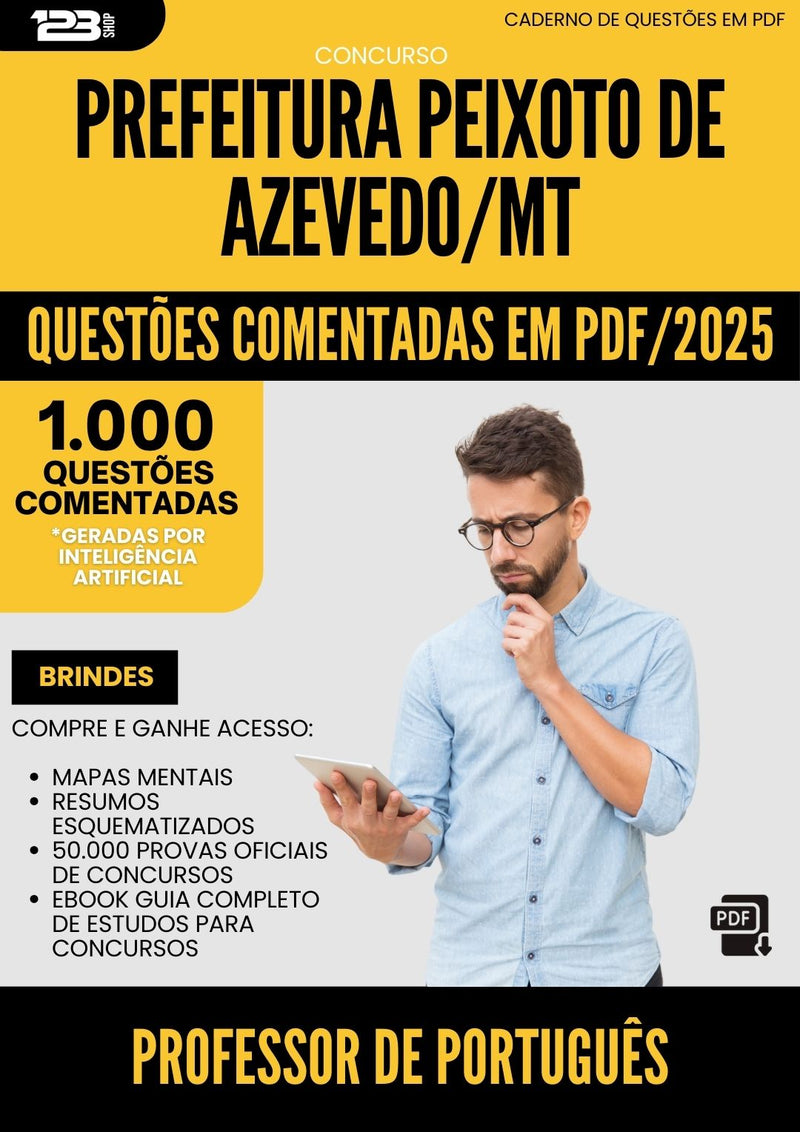 1000 Questões Comentadas para Concurso Professor De Matematica Xangri La Rs 2025 - 1000 Questões