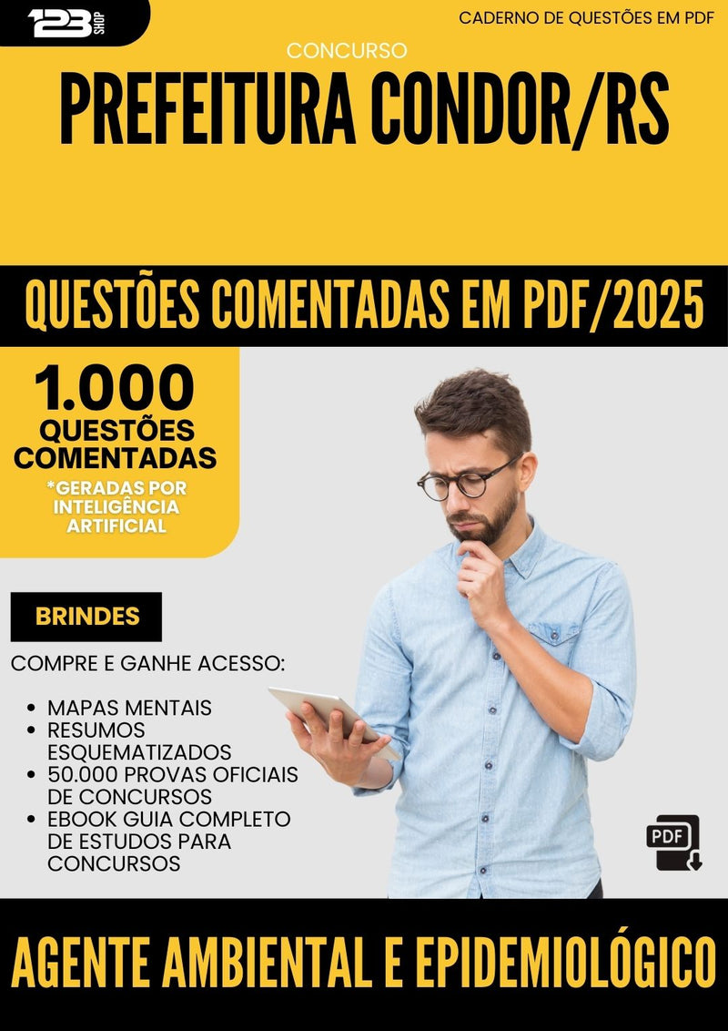 1000 Questões Comentadas para Concurso Mgs Auxiliar De Cozinha Mg 2025 - 1000 Questões