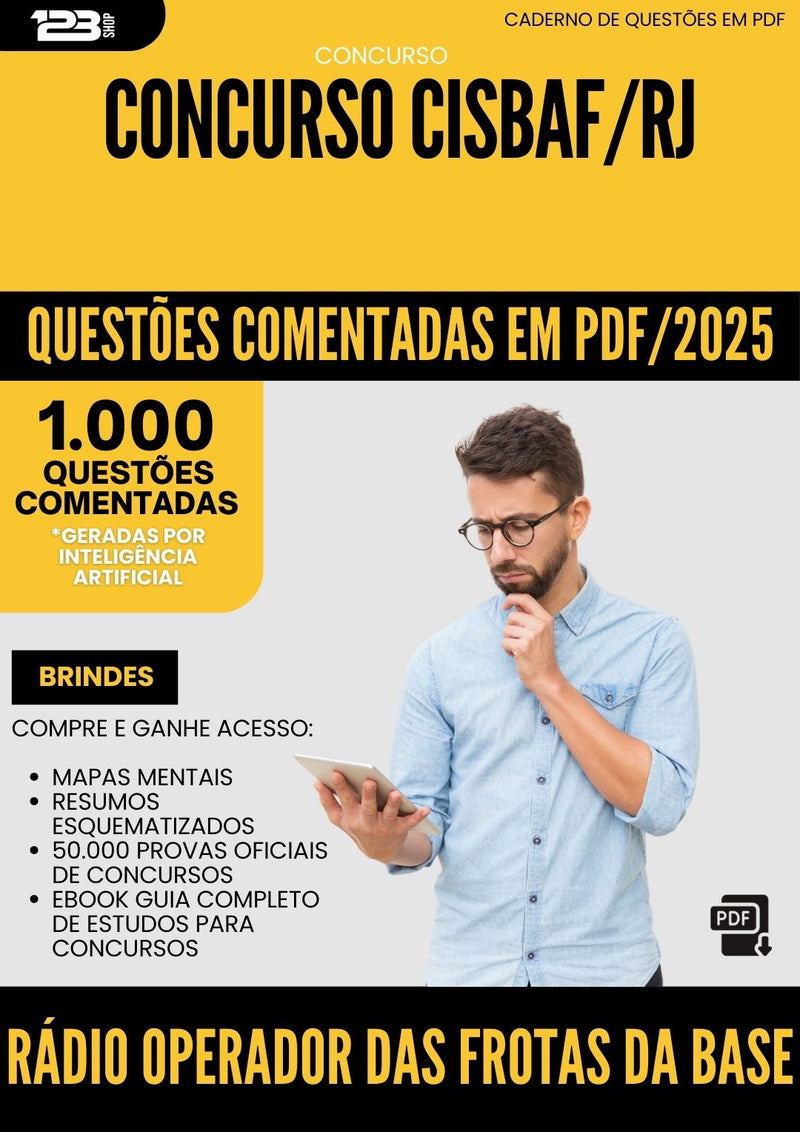 1000 Questões Comentadas para Concurso Radio Operador Das Frotas Da Base Cisbaf Rj 2025 - 1000 Questões