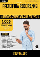 1000 Questões Comentadas para Concurso Procurador da Prefeitura Rodeiro Mg 2025 - 1000 Questões
