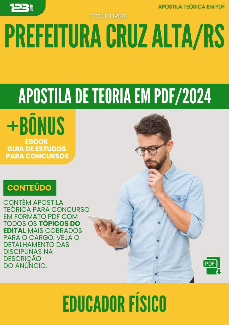 Apostila Teórica para Concurso Educador Físico Prefeitura Cruz Alta RS 2024