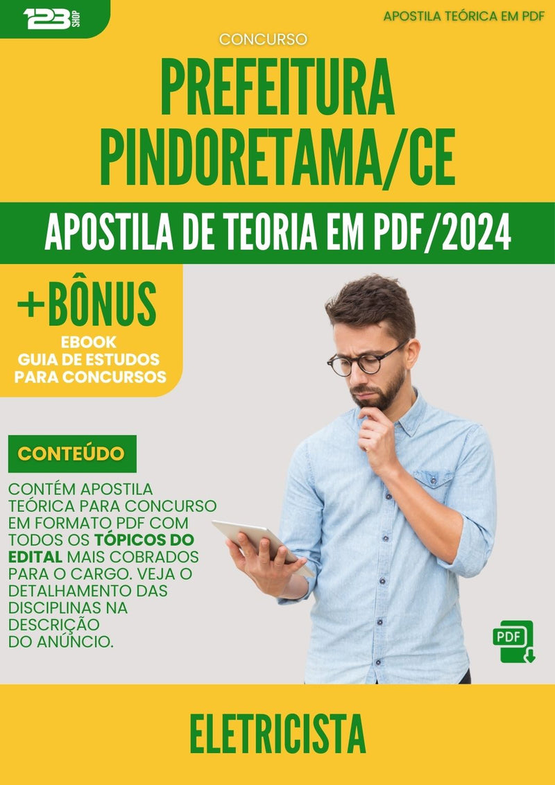 Apostila Teórica para Concurso Prefeitura Pindoretama CE 2024 Eletricista