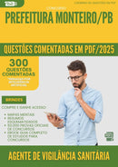 1000 Questões Comentadas para Concurso Agente De Vigilancia Sanitaria da Prefeitura Monteiro Pb 2025 - 400 Questões