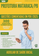 1000 Questões Comentadas para Concurso Auxiliar De Saude Bucal da Prefeitura Mataraca Pb 2025 - 400 Questões