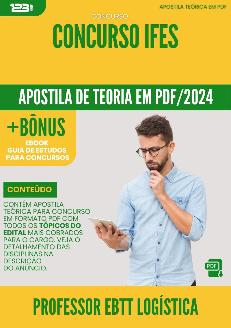 Apostila Teórica para Concurso IFES 2024 Professor EBTT Logística