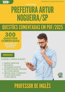 1000 Questões Comentadas para Concurso Professor De Ingles da Prefeitura Artur Nogueira Sp 2025 - 400 Questões