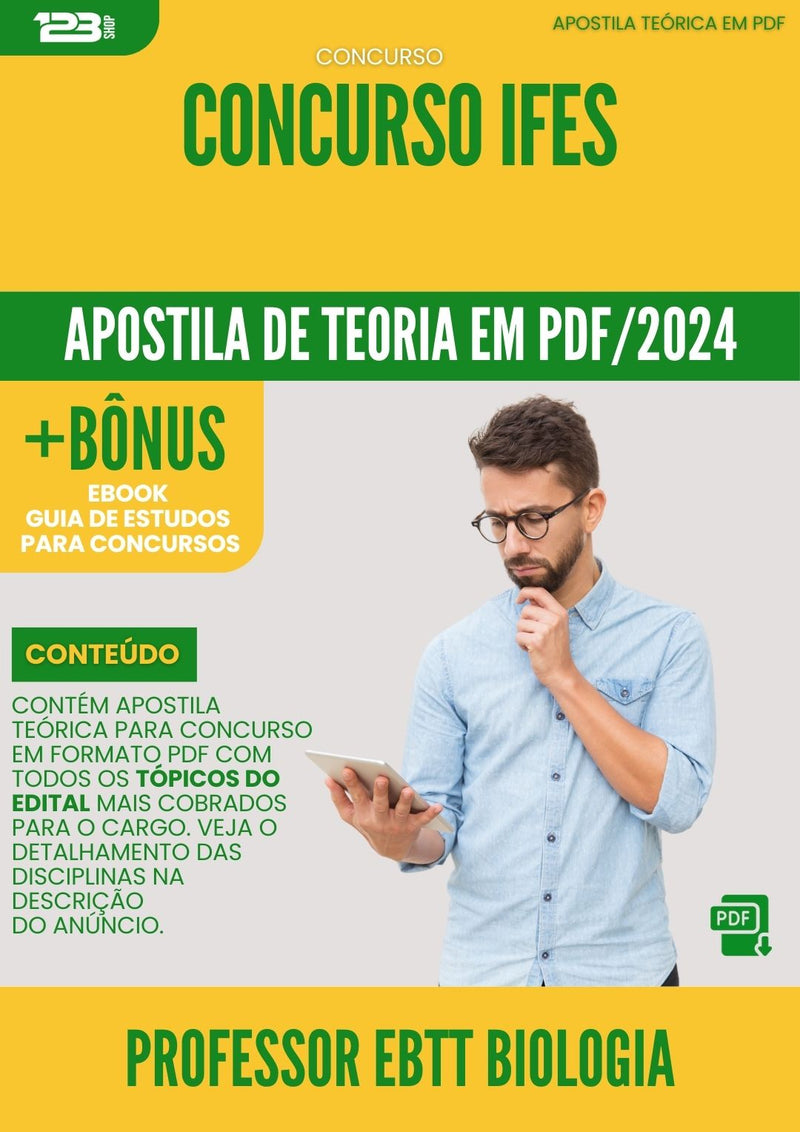 Apostila Teórica para Concurso IFES 2024 Professor EBTT Biologia