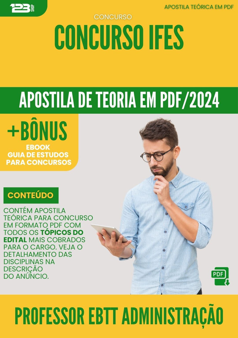 Apostila Teórica para Concurso IFES 2024 Professor EBTT Administração