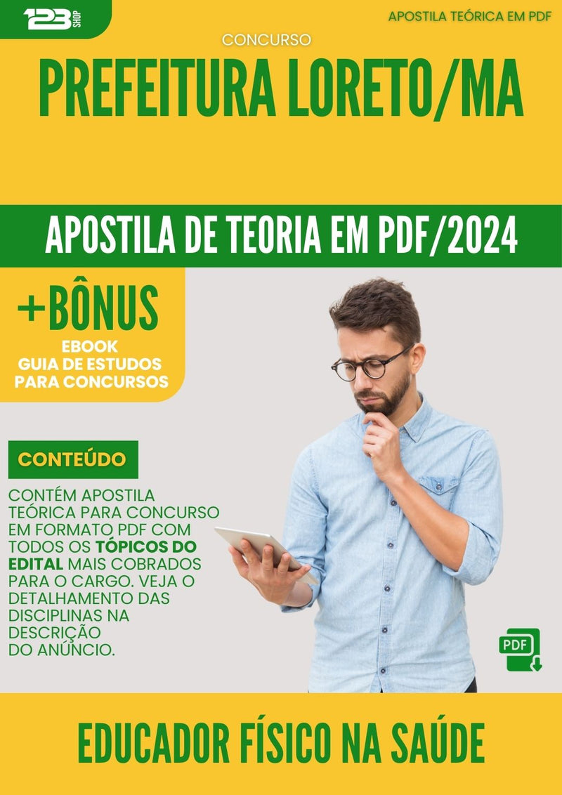 Apostila Teórica para Concurso Educador Físico na Saúde MA 2024