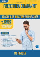 Apostila de Questões para Concurso Motorista da Prefeitura Cuiaba Mt 2025 - Mais de 1.500 Questões