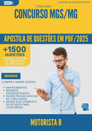 Apostila de Questões para Concurso Mgs Motorista B Mg 2025 - Mais de 1.500 Questões