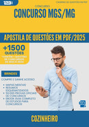 Apostila de Questões para Concurso Mgs Cozinheiro Mg 2025 - Mais de 1.500 Questões