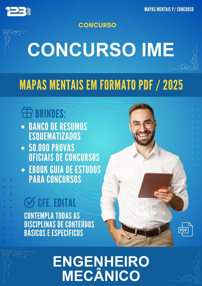 Mapas Mentais para o Concurso Ime para Engenheiro Mecânico