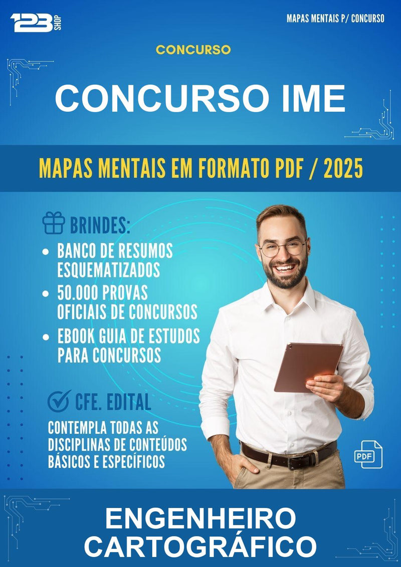 Mapas Mentais para o Concurso Ime para Engenheiro Cartográfico