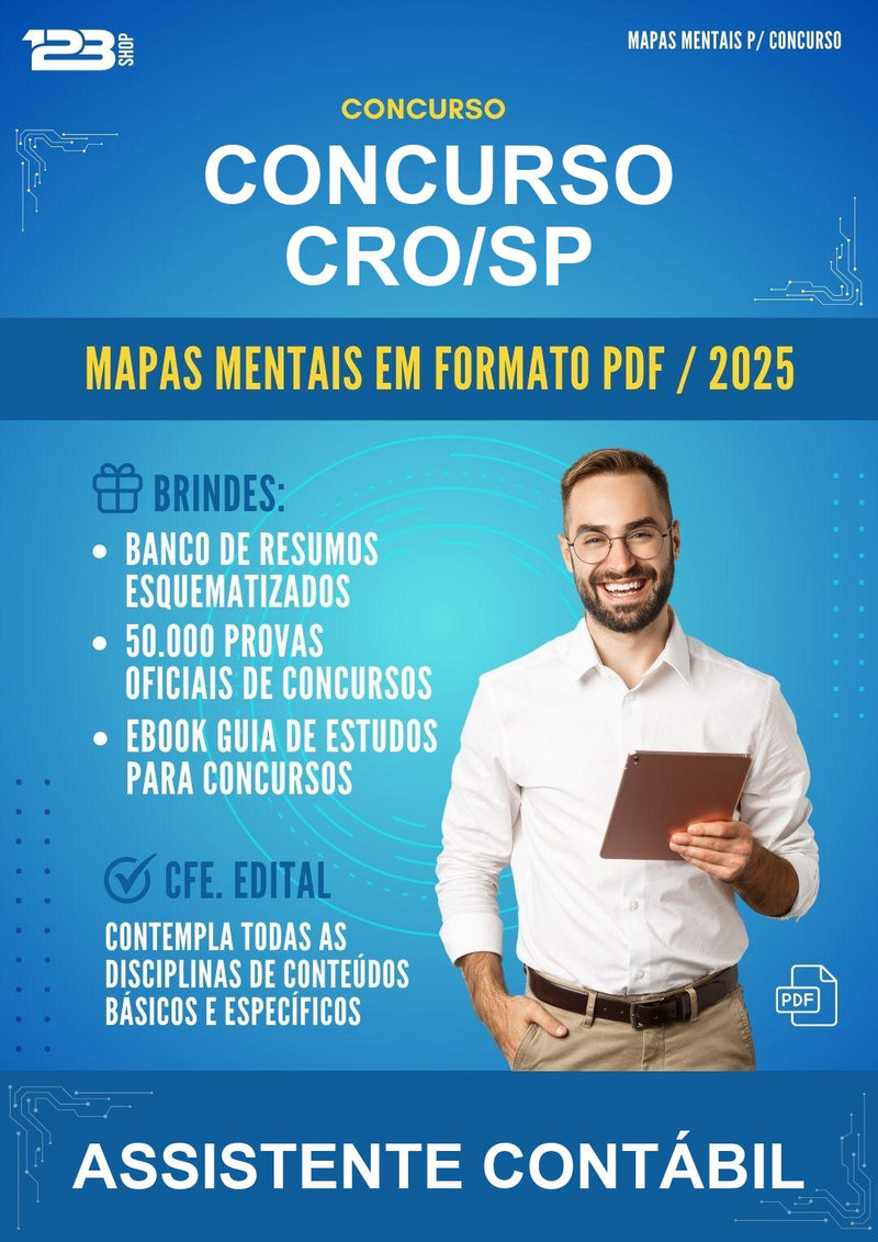 Mapas Mentais para o Concurso Cro/SP para Assistente Contábil